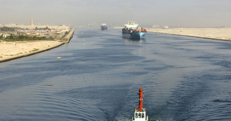 Suez Canal Linking Red Sea With Mediteranean Sea